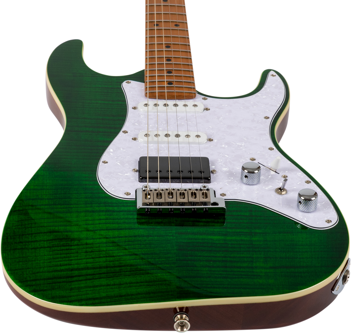 JET JS600 Electric Guitar - Trans Green