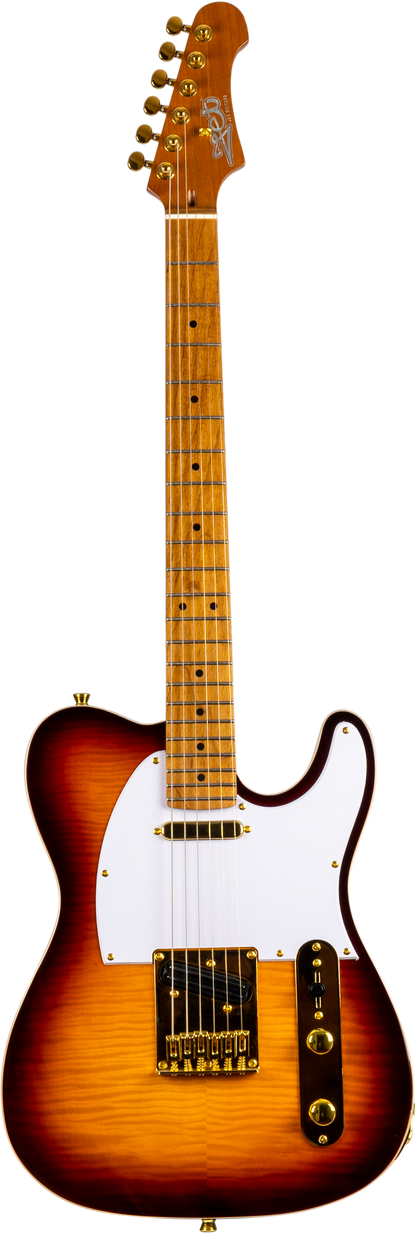 JET JT600 Electric Guitar - Tobacco Burst (Gold Hardware)