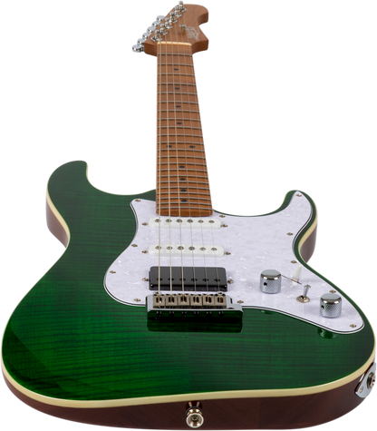 JET JS600 Electric Guitar - Trans Green