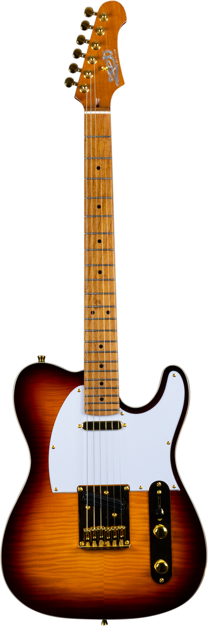 JET JT600 Electric Guitar - Tobacco Burst (Gold Hardware)