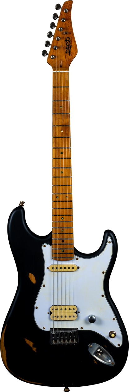 JET JS800 Electric Guitar - Black (Relic)