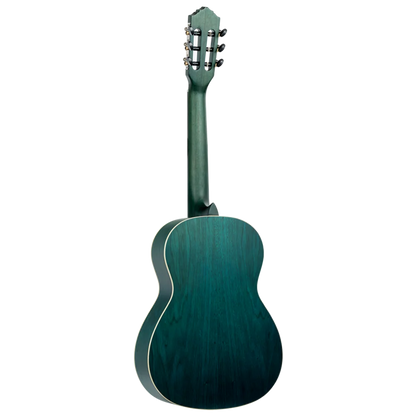Ortega Student Series 3/4 Size - Spruce/Catalpa - Satin Ocean Blue