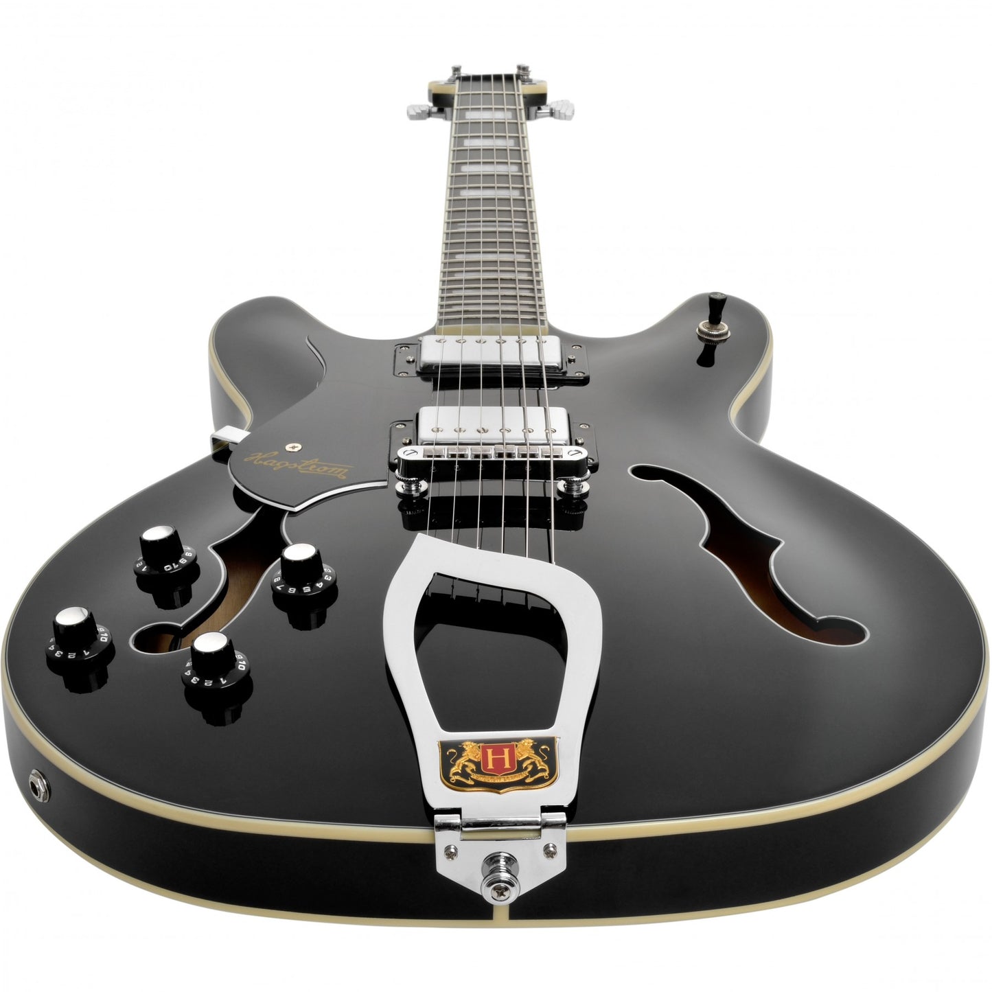 Hagstrom Viking Left-Handed - Black Gloss