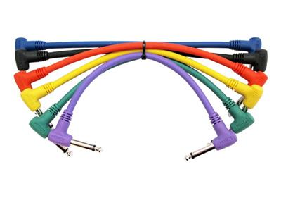 Kirlin 6" Angled Moulded Patch Cables (6-pack)