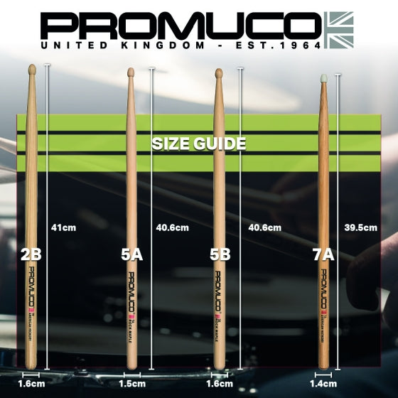 Promuco Drumsticks - Hickory 5A