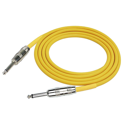 Kirlin Deluxe Series Cable, Straight-Straight, Yellow - 10ft
