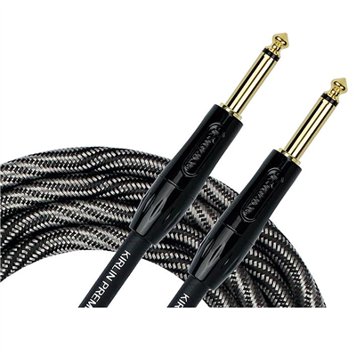 Kirlin Premium Wave Fabric Cable, Straight-Straight, Black - 10ft