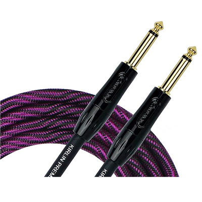 Kirlin Premium Wave Fabric Cable, Straight-Straight, Purple - 10ft