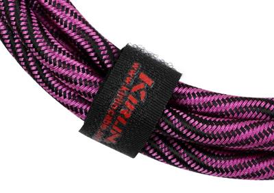 Kirlin Premium Wave Fabric Cable, Straight-Straight, Purple - 10ft
