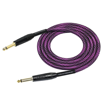 Kirlin Premium Wave Fabric Cable, Straight-Straight, Purple - 10ft