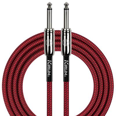 Kirlin Fabric Cable, Straight-Straight, Red - 10ft