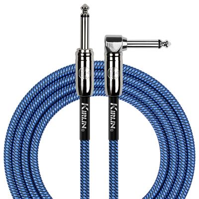 Kirlin Fabric Cable, Straight-Angle, Blue - 20ft