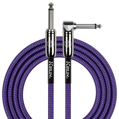 Kirlin Fabric Cable, Straight-Angle, Purple - 10ft