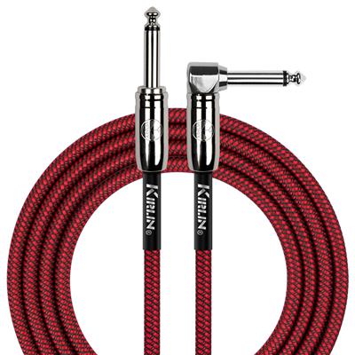 Kirlin Fabric Cable, Straight-Angle, Red - 20ft