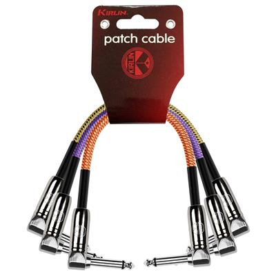 Kirlin Fabric Angled Patch Cables - 6" (3-pack)