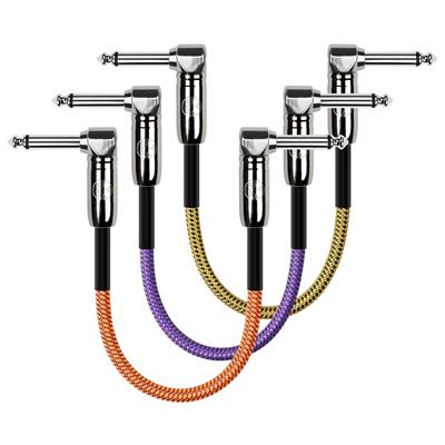 Kirlin Fabric Angled Patch Cables - 6" (3-pack)