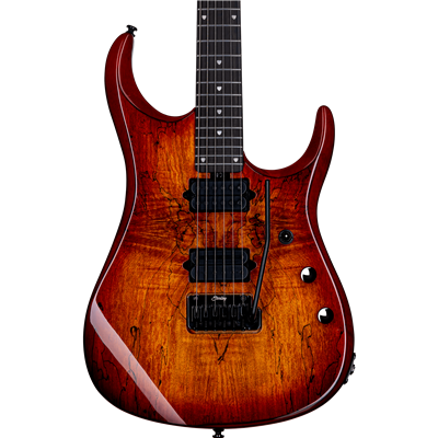 Sterling by Music Man JP15 Dimarzio - Blood Orange Burst Ebony