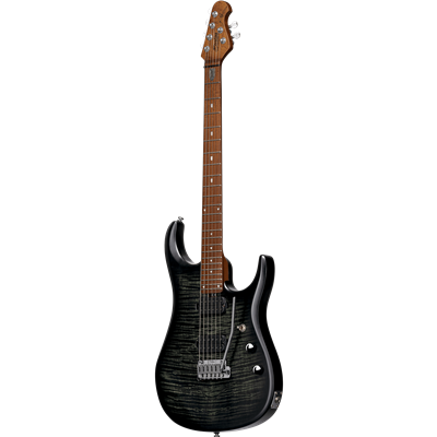 Sterling by Music Man JP15 Flame Maple - Trans Black Satin