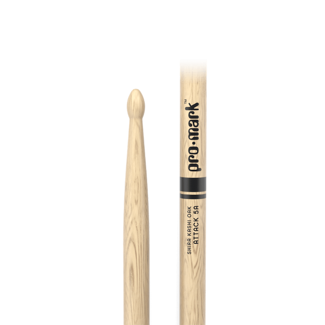 ProMark Classic Attack 5A Shira Kashi Oak Drumstick - Oval Wood Tip