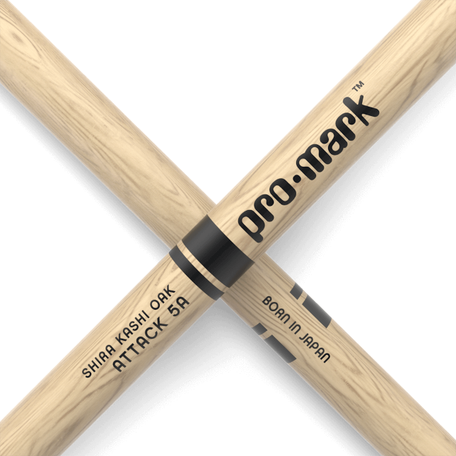 ProMark Classic Attack 5A Shira Kashi Oak Drumstick - Oval Wood Tip