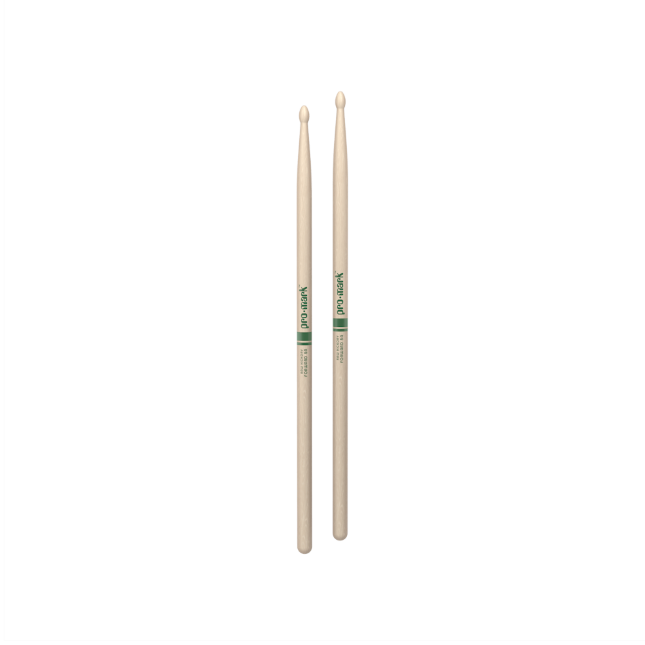 ProMark Classic Forward 5A Raw Hickory Drumstick - Oval Wood Tip