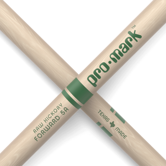 ProMark Classic Forward 5A Raw Hickory Drumstick - Oval Wood Tip