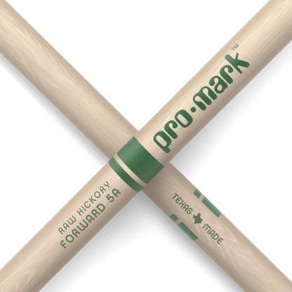 ProMark Classic Forward 5A Raw Hickory Drumstick - Oval Wood Tip