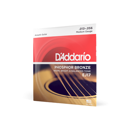 D'Addario 13-56 - Medium Phosphor Bronze Acoustic Guitar Strings