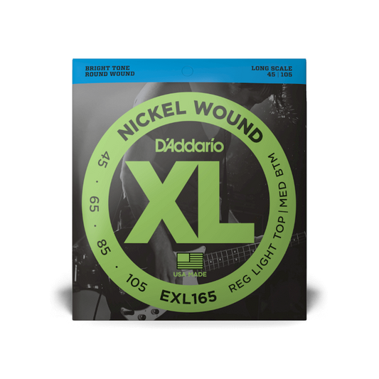 D'Addario EXL165 45-105 Nickel Wound Bass Guitar Strings