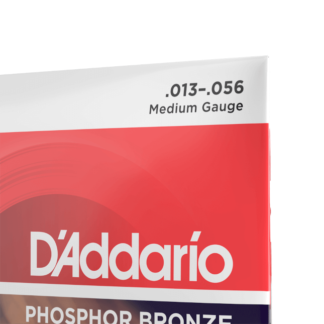 D'Addario 13-56 - Medium Phosphor Bronze Acoustic Guitar Strings