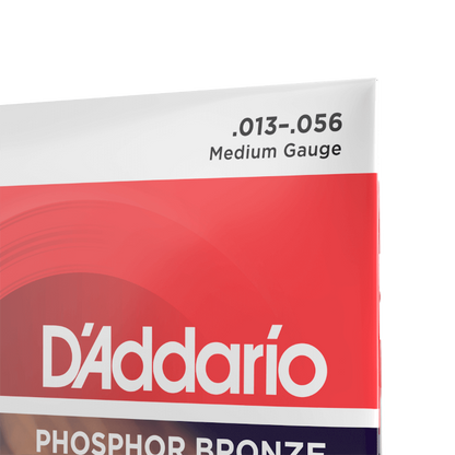 D'Addario 13-56 - Medium Phosphor Bronze Acoustic Guitar Strings