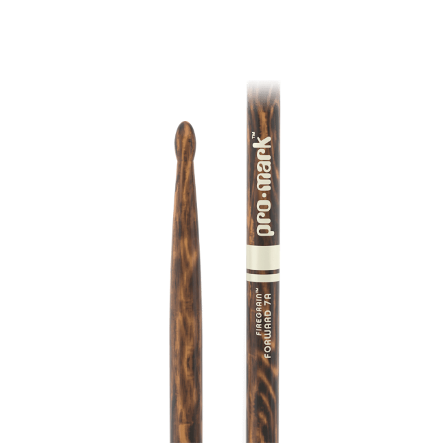 ProMark Classic Forward 7A FireGrain Hickory Drumstick - Oval Wood Tip