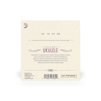 D’Addario Nyltech Ukulele Strings - Concert EJ88C