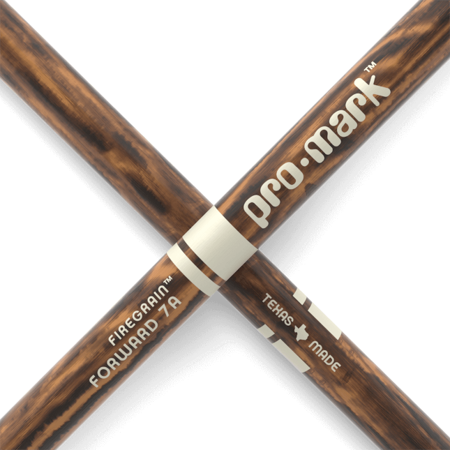 ProMark Classic Forward 7A FireGrain Hickory Drumstick - Oval Wood Tip