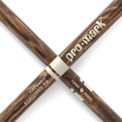 ProMark Classic Forward 7A FireGrain Hickory Drumstick - Oval Wood Tip