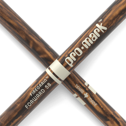 ProMark Classic Forward 5B FireGrain Hickory Drumstick - Oval Wood Tip