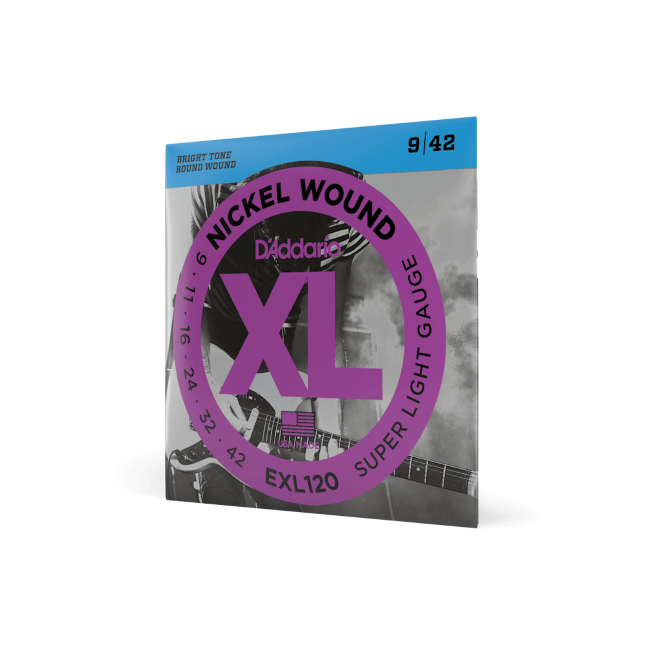 D'Addario EXL120 9-42 Nickel Wound Electric Guitar Strings