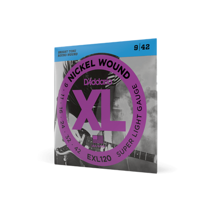 D'Addario EXL120 9-42 Nickel Wound Electric Guitar Strings