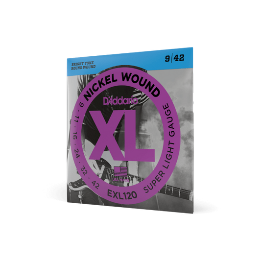 D'Addario EXL120 9-42 Nickel Wound Electric Guitar Strings