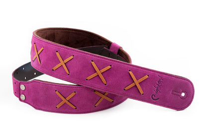 RightOn Legend D.G. Guitar Strap - Purple