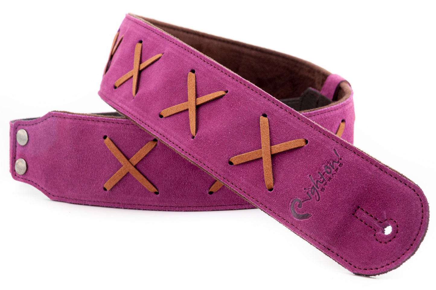 RightOn Legend D.G. Guitar Strap - Purple