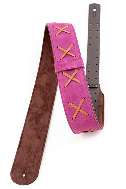 RightOn Legend D.G. Guitar Strap - Purple