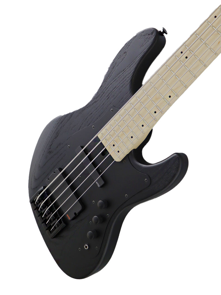 FGN J-Standard Mighty Jazz 5-String - Open Pore Black – The Guitar