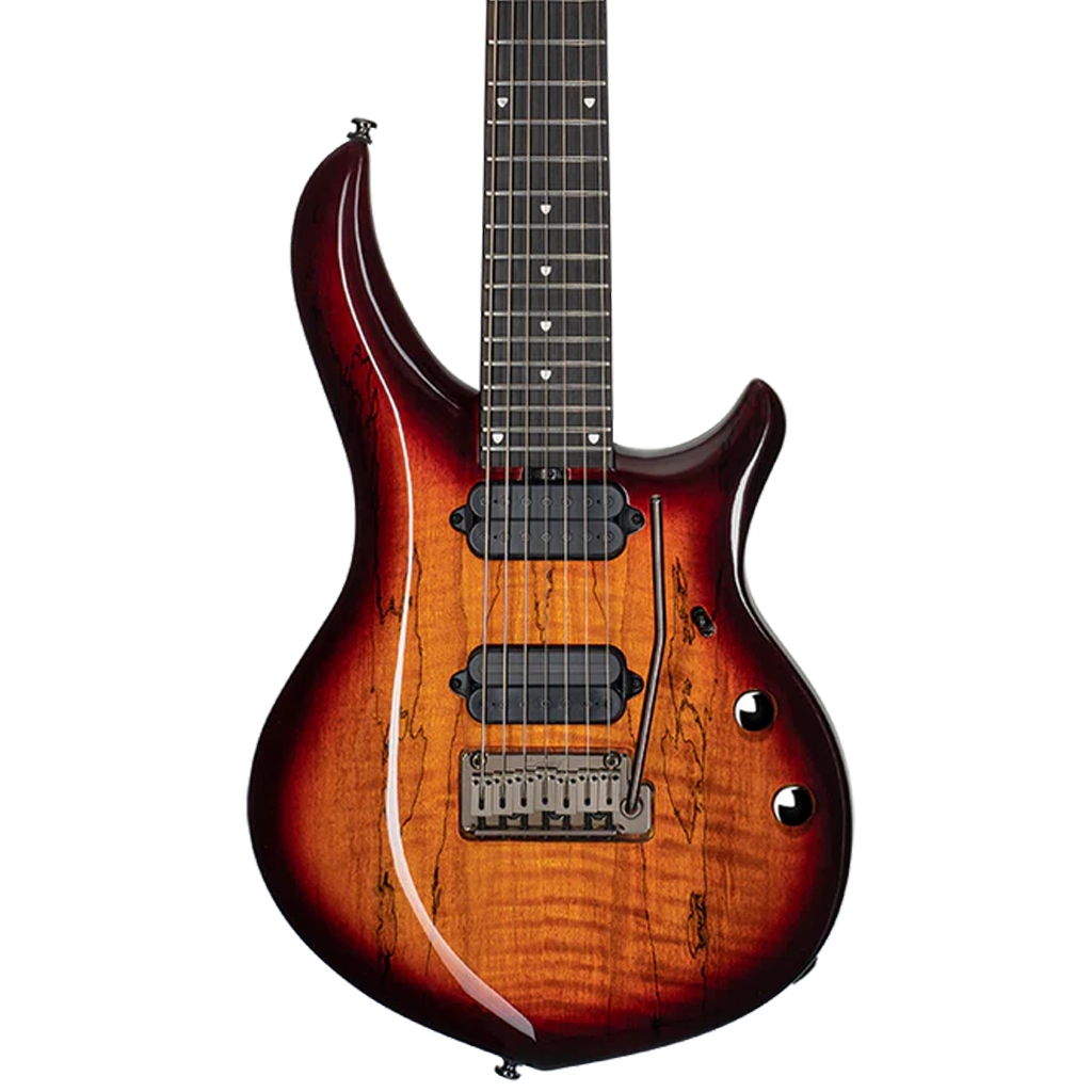 Sterling by Music Man Majesty 7 Dimarzio - Blood Orange Burst