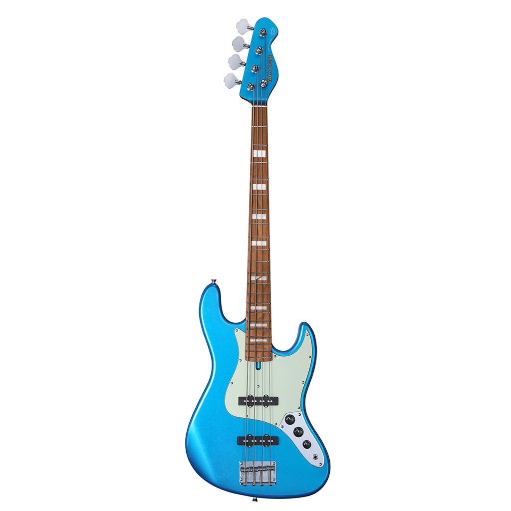 Mooer MBJ410 Bass Guitar - Metal Blue