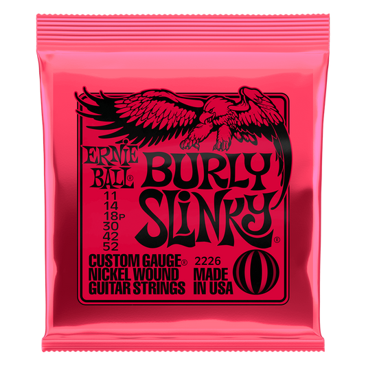 Ernie Ball Burly Slinky Electric Guitar Strings - 11-52