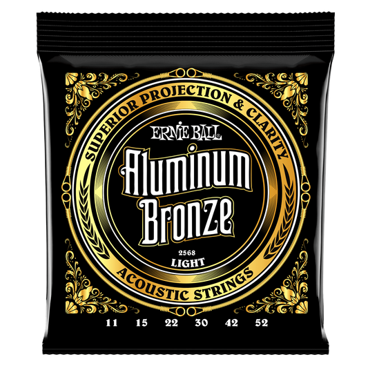 Ernie Ball Aluminium Bronze Light Acoustic Guitar Strings - 11-52