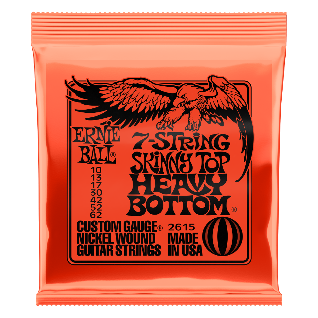 Ernie Ball Slinky Top Heavy Bottom 7-String Nickel Wound Electric Guitar Strings - 10-62