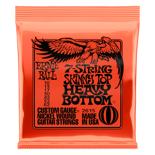 Ernie Ball Slinky Top Heavy Bottom 7-String Nickel Wound Electric Guitar Strings - 10-62