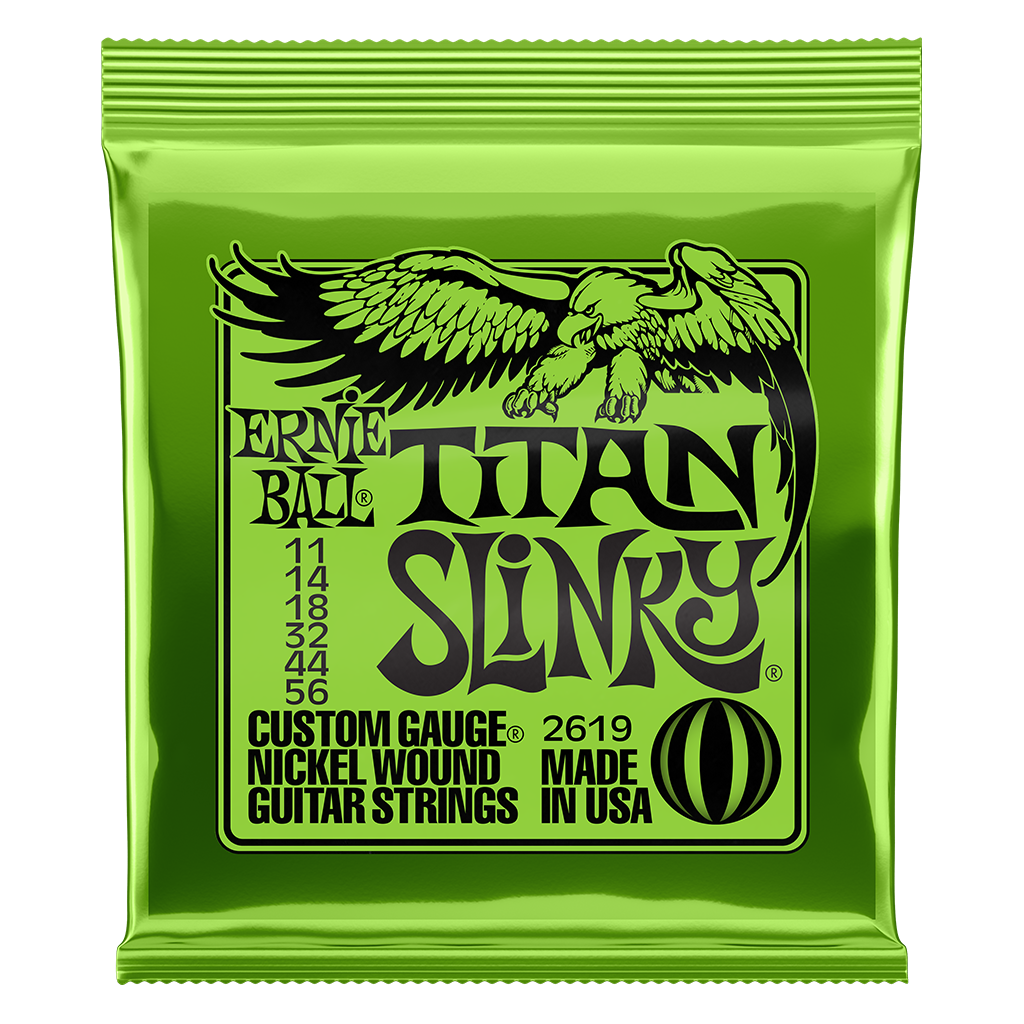 Ernie Ball Titan Slinky Electric Guitar Strings - 11-56